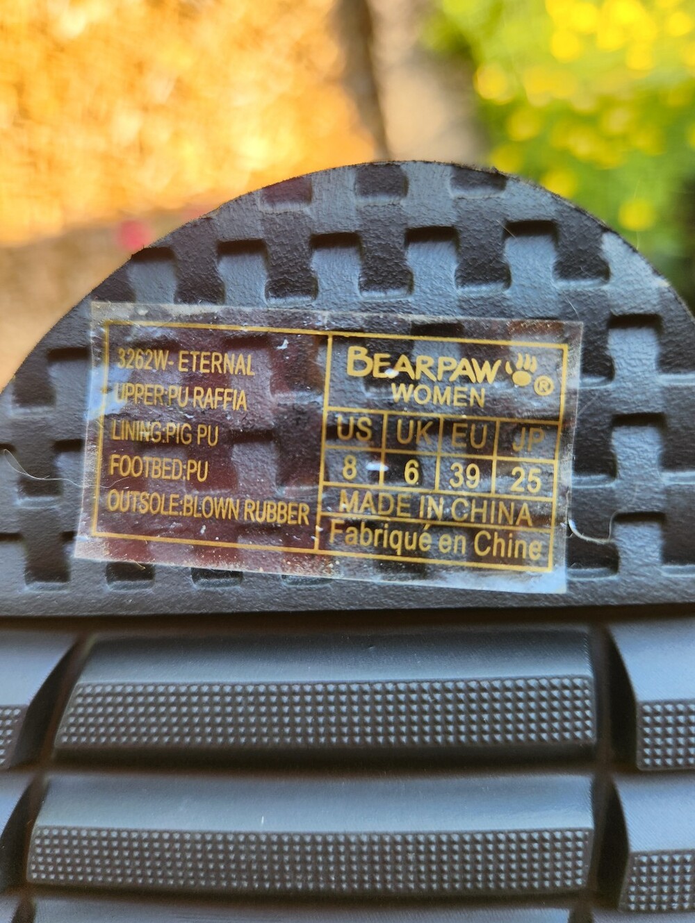 BearPaw Black Textured Double-Buckle Slide Sandals - Picture 9 of 9